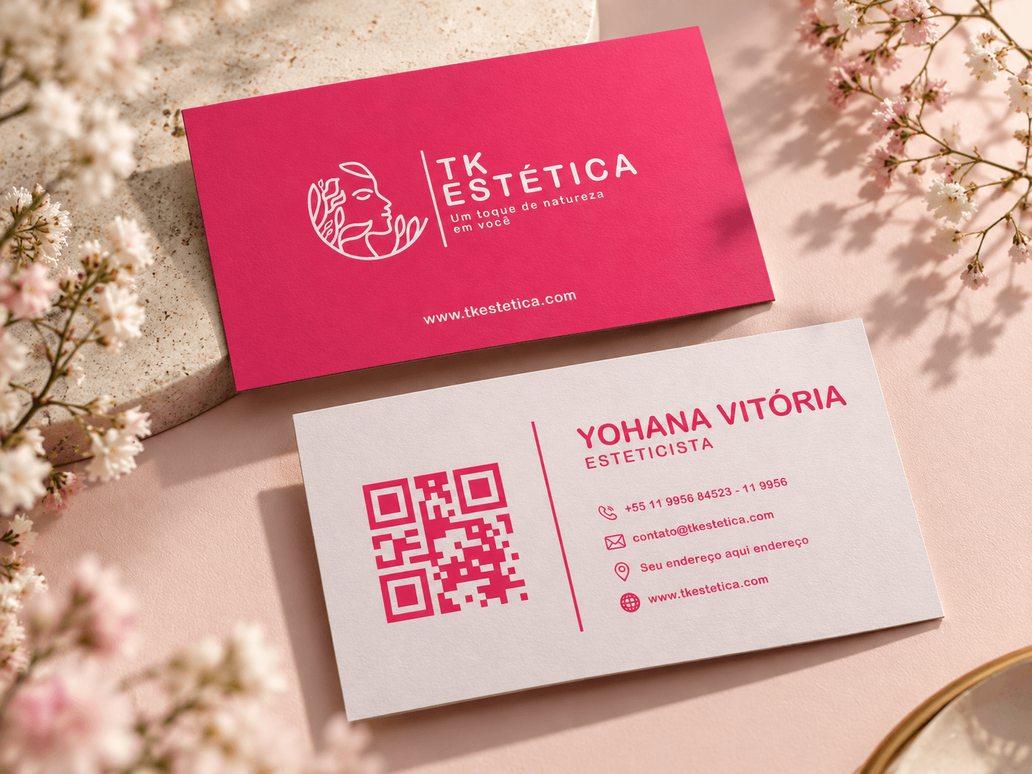 TK Estética: Cartão de visita