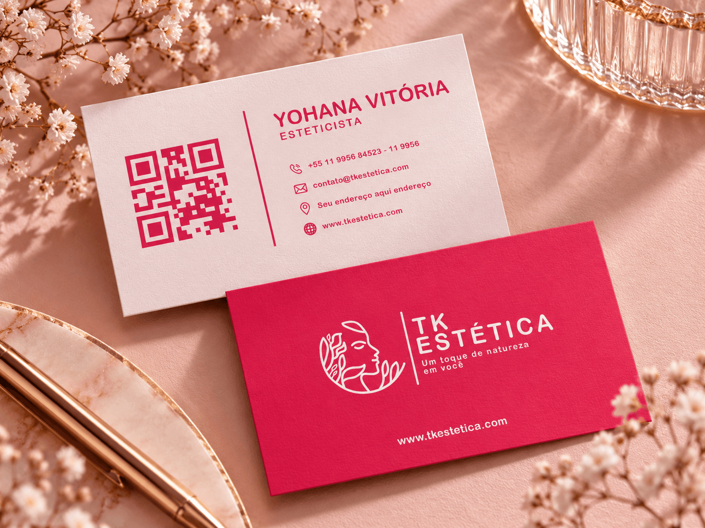 TK Estética: Cartão de visita